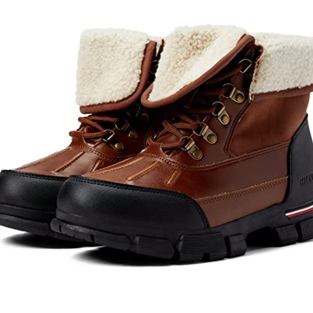 **SALE** Tommy Hilfiger Men's Idan Boots Med Brown/Cognac 6478--6508 - Picture 2 of 3